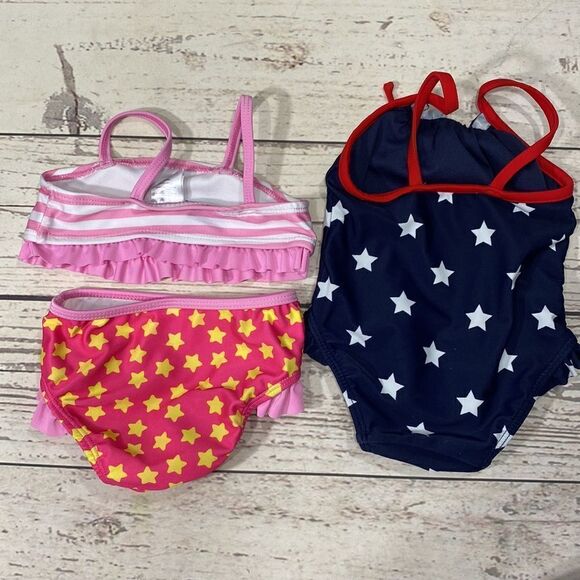 Bundle of 4 Baby Infant Girl’s Swimsuits - Picture 6 of 7